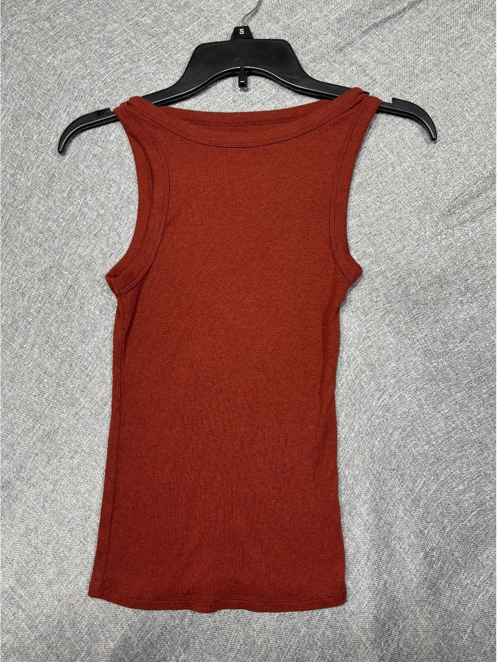 A New Day Women's Rust Ribbed Tank Top Size XS